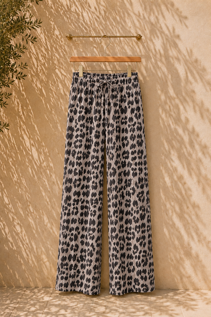 Musselin Hose (Leomuster Grau)
