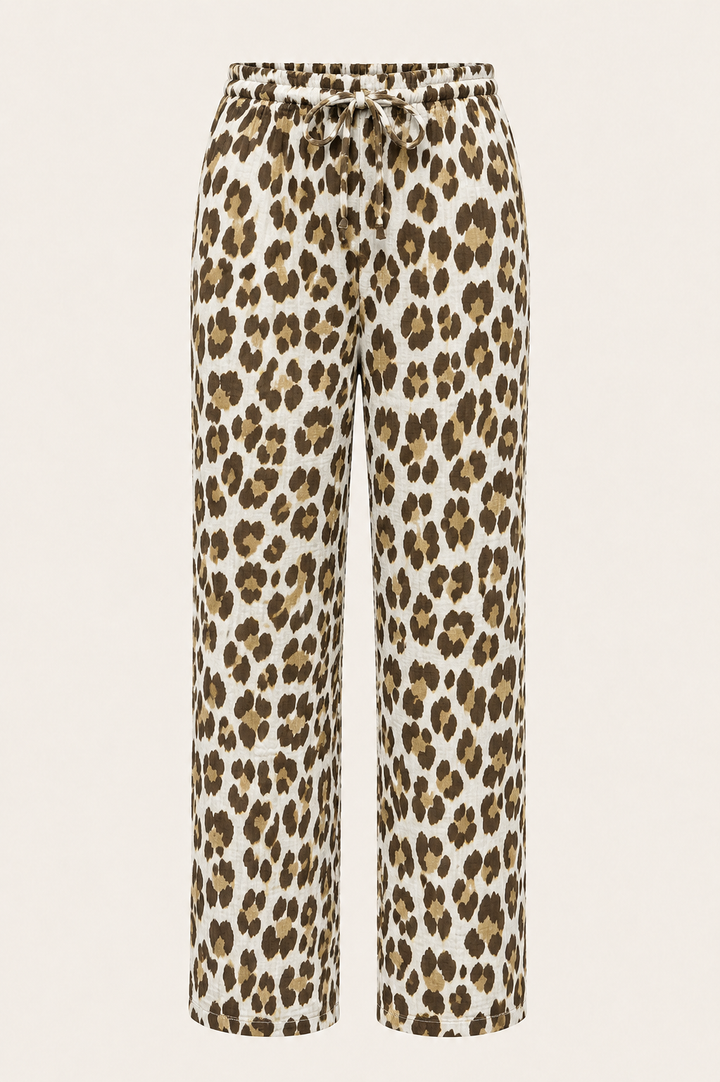 Musselin Hose (Leomuster Beige)