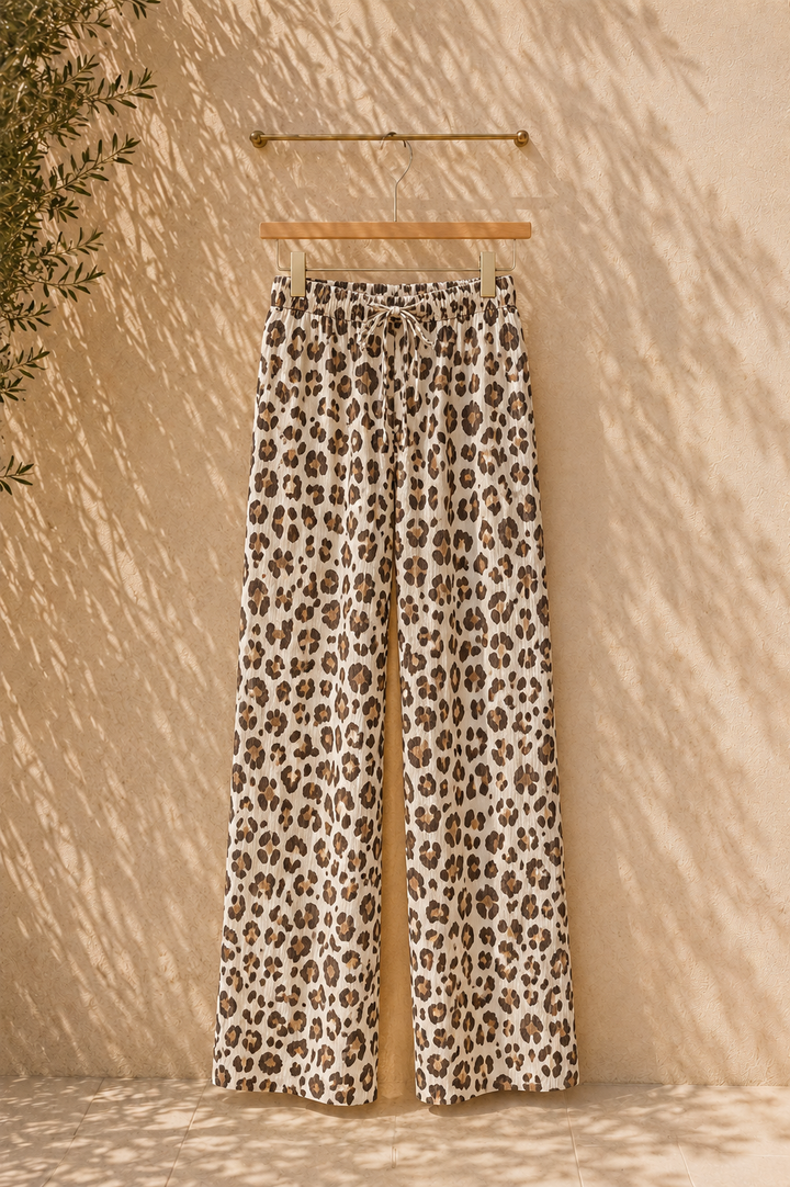 Musselin Hose (Leomuster Beige)