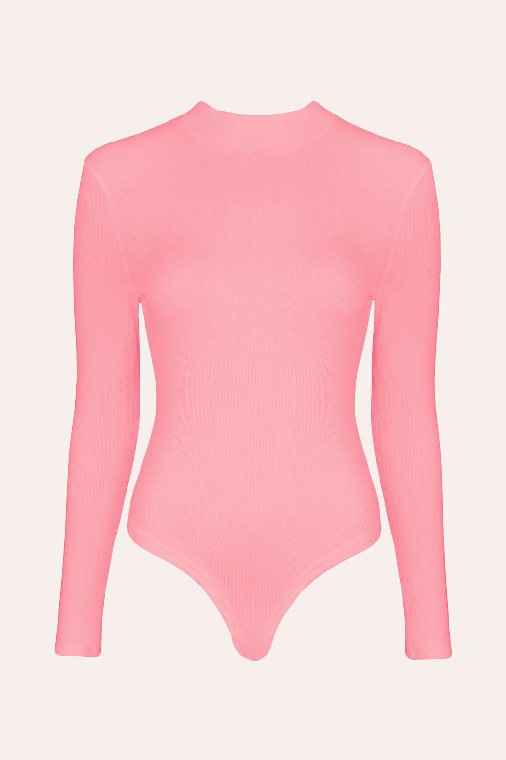 Langarm-Body mit Stehkragen (Berry)