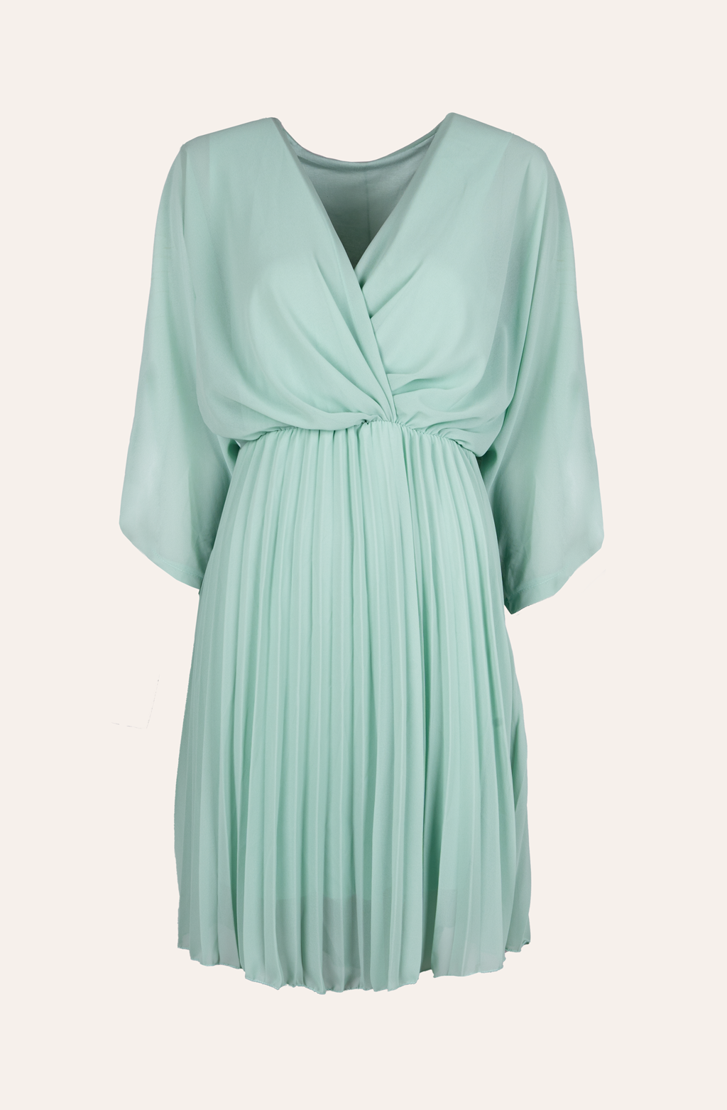 Midikleid mit Plisseerock (Mint)