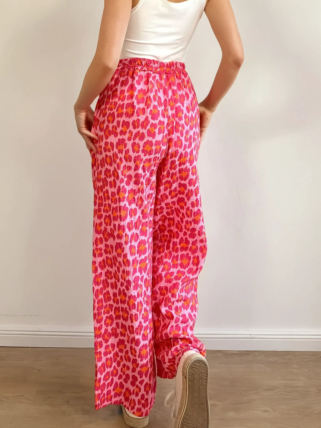 Musselin Hose (Leomuster Rosa Pink)